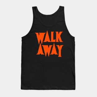 Walk Away - Spike Logo Orange Block Tank Top